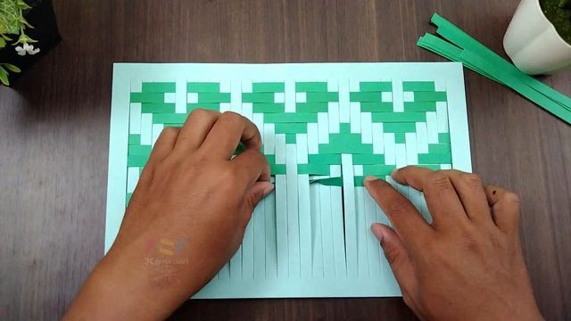 How to Make Simple Woven Paper Diamond Plus Pattern смотреть онлайн