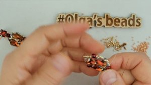 Серьги из страз в цапах.(Часть 2/2)