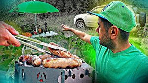 АвтоКемпинг ПОД ДОЖДЁМ / Рыбалка С Ночёвкой / Закидушки, Донки, Фидер. [АСМР/ASMR]