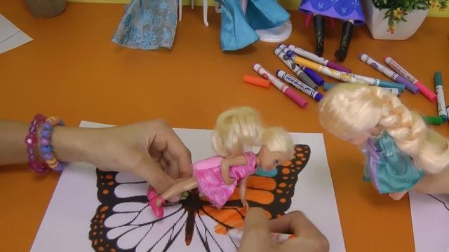 Coloring ! ELSA & ANNA toddlers have fun смотреть онлайн