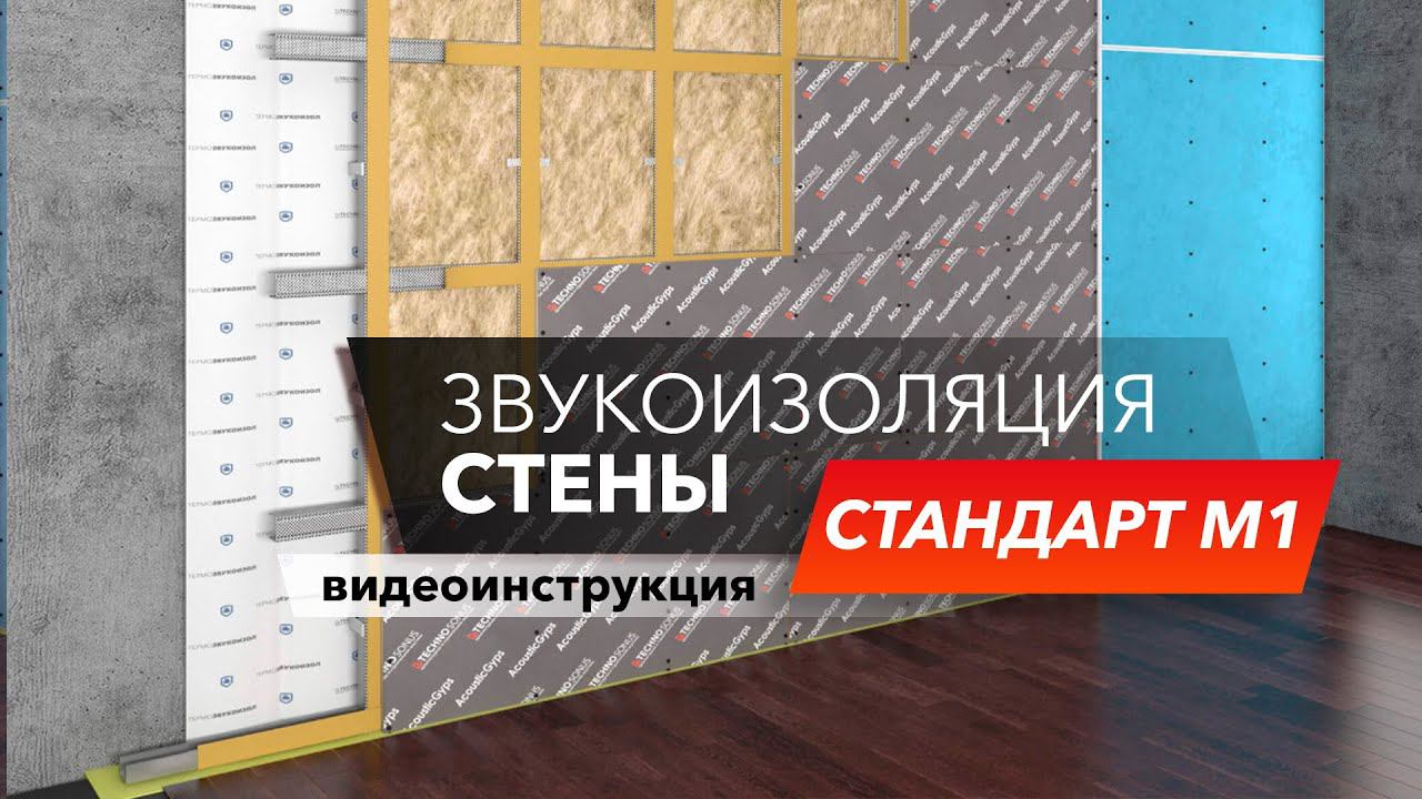 Качественная каркасная система звукоизоляции! Стандарт М1- подробный разбор в 3D|Монтаж с ТехноСонус
