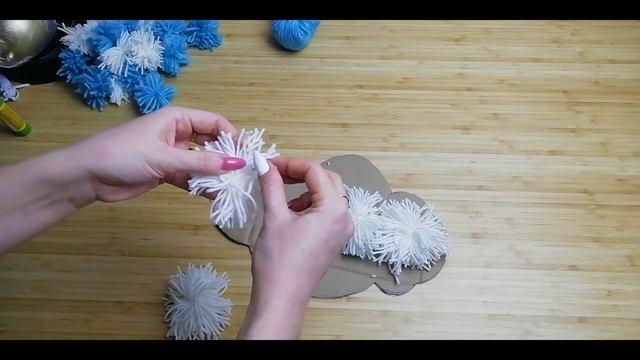 Украшаем дом к новому году. Как сделать облако со снегом своими руками. DIY смотреть онлайн
