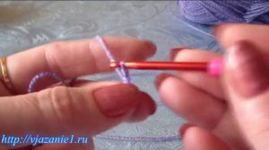 Шаль крючком Веерочки