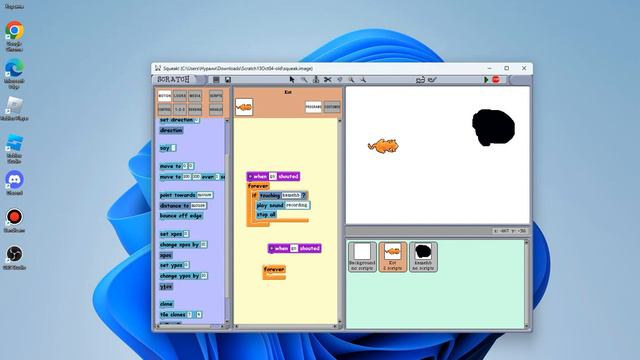 Делаю игру в первой версии скретча часть 1 Не получилось? смотреть онлайн