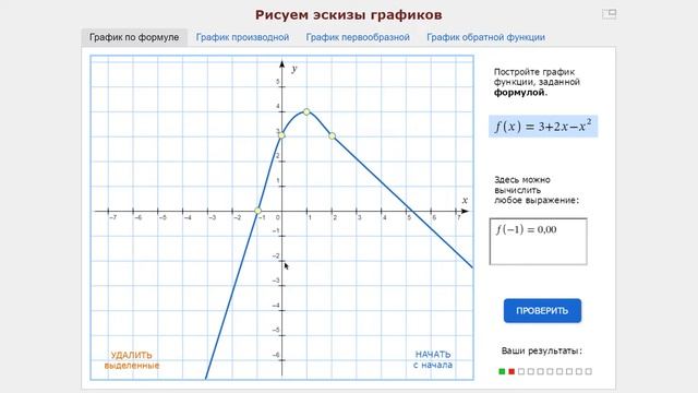 Видеолекция. Работа с лабораторией «Графики функций • 2»
