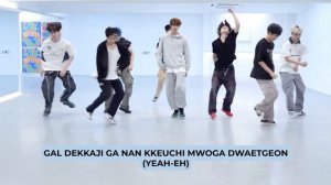 8TURN - EXCEL Dance Practice Mirrored + Rom Lyrics [High Quality]