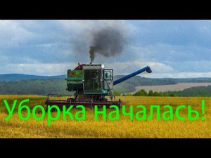 Начало уборочной. Чуть не загорелся комбайн