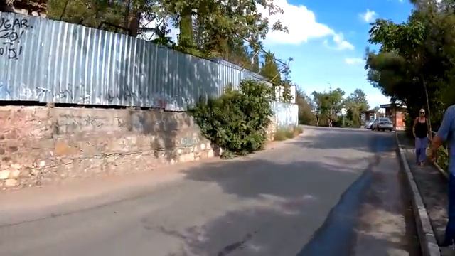 Столовая, дорога к пансионату Массандра, парк пансионата
