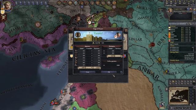 Crusader Kings 2: Kingdom of Jerusalem 1099 Start date. #3 смотреть онлайн