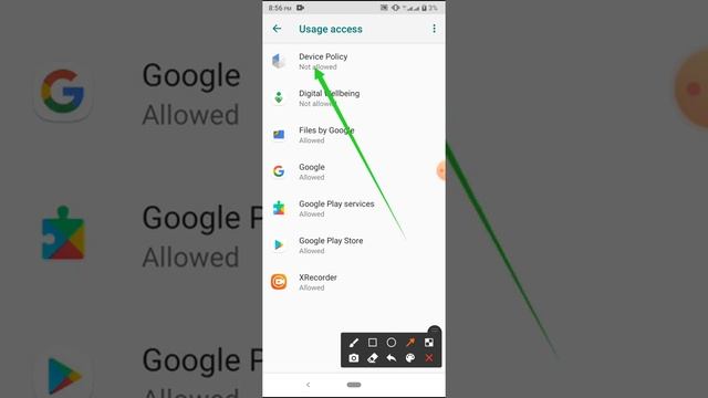 Digital wellbeing & Device Policy App Usage Access Enable on Symphony Z25