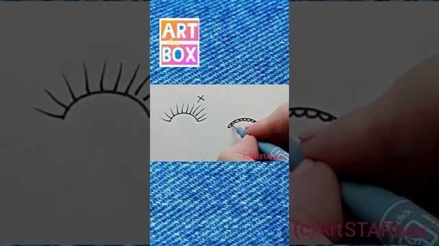 Как нарисовать красивые РЕСНИЦЫ просто?️How to draw EYELASHES step by step