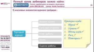 5 правил журнала статистики трейдера