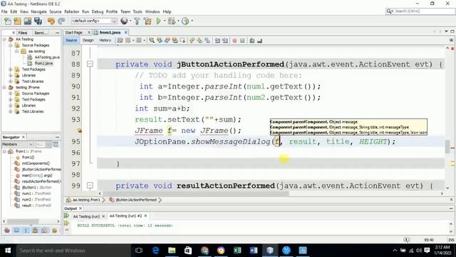 Kumno ba phin display message Dialog box ha u JFrame Java Swing Application смотреть онлайн