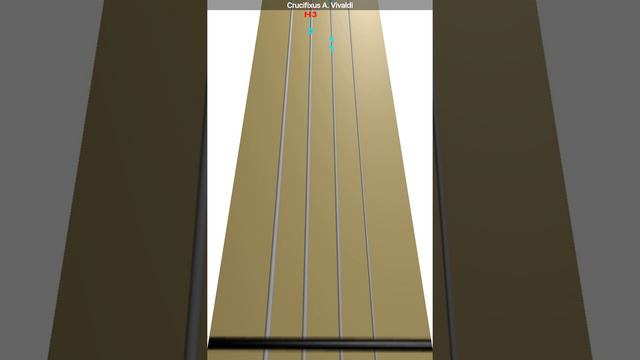 Learn Crucifixus A. Vivaldi on Violin - How to Play Tutorial