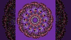 Мандала-иллюзия из пиксельных цветков