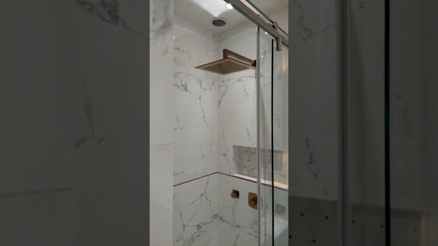 Perfect Cérame   Concept salle de bain Haut de Gamme Marbre blanc rose cuivré