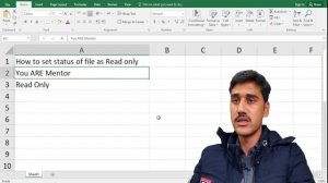 How to set a file status as Read only in Excel | Microsoft Excel tutorial in urdu. You ARE Mentor