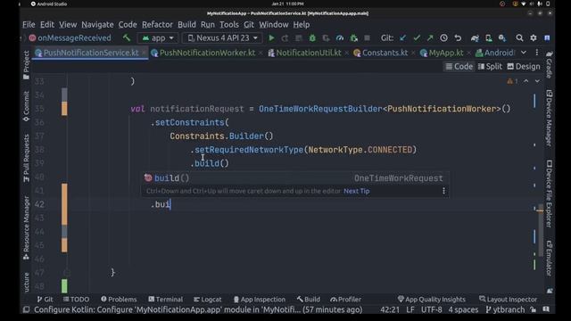 Complete Push Notification Guide In Android Using Ktor Server And FCM | Building server Using Ktor смотреть онлайн