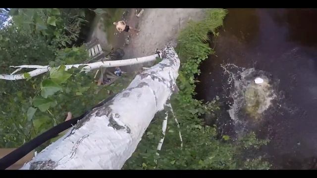 Днепровско-Бугский канал. 20 км от города. Тарзанка. смотреть онлайн