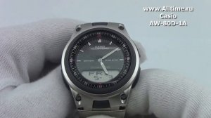 Мужские японские наручные часы Casio AW-80D-1A
