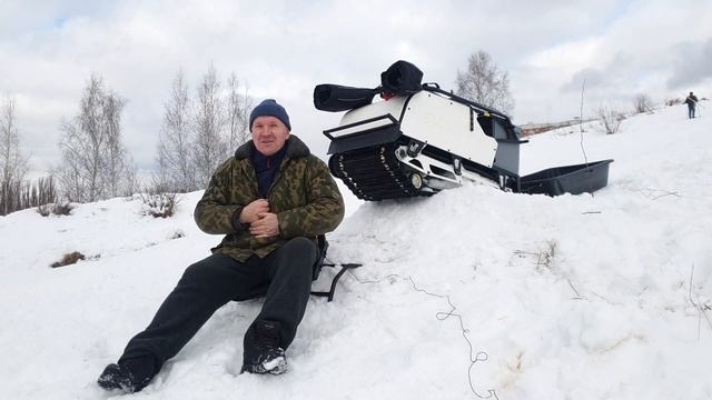 Летающий мотобуксировщик SnowDog Sport B420 смотреть онлайн