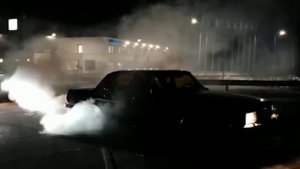 Бернаут на волге