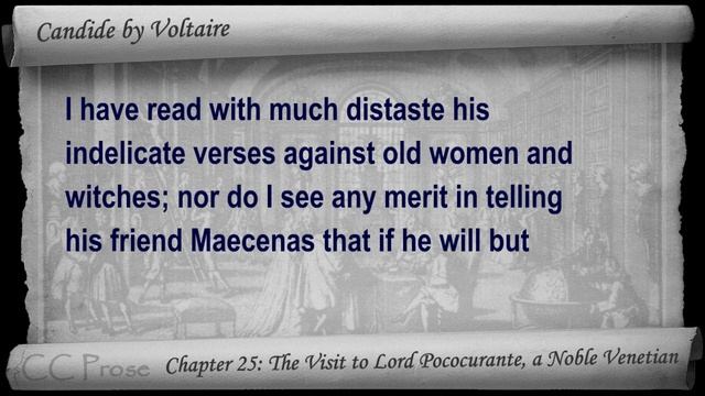 Chapter 25 - Candide by Voltaire - The Visit to Lord Pococurante, a Noble Venetian смотреть онлайн