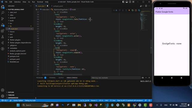 Flutter: Using Google Fonts in Your App