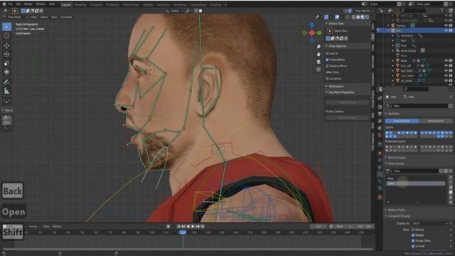 Риггинг лица в Blender часть вторая. Создание слайдеров для анимации и правка весов. смотреть онлайн
