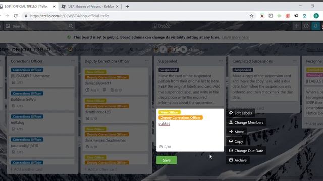 NUSA Roblox BoP Trello Information смотреть онлайн