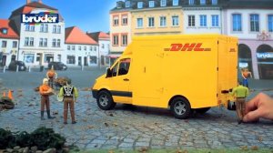 Фургон DHL с погрузчиком Mercedes Benz Sprinter Bruder 02-534 02534