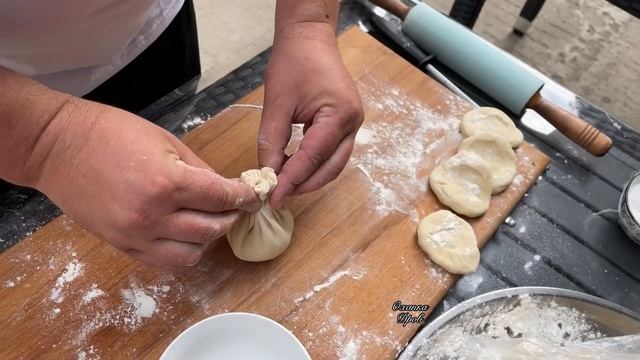 Хинкали, , грузины знают что приготовить на ужин, а вы?