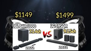 LG S95QR 9.1.5ch Dolby Atmos vs. JBL Bar 1000 7.1.4ch Dolby Atmos Soundbar |Specs Comparison!??