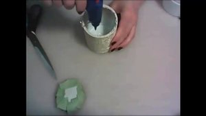 ✽ Декор горшка для цветов своими руками! Мастер-класс