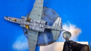 Су-25 Звезда 1-48, Окраска нижней части модели самолёта.