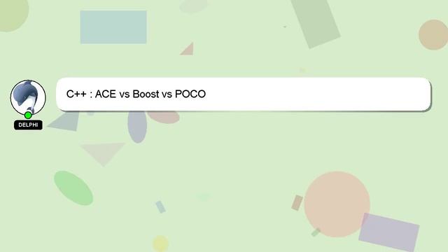C++ : ACE vs Boost vs POCO смотреть онлайн