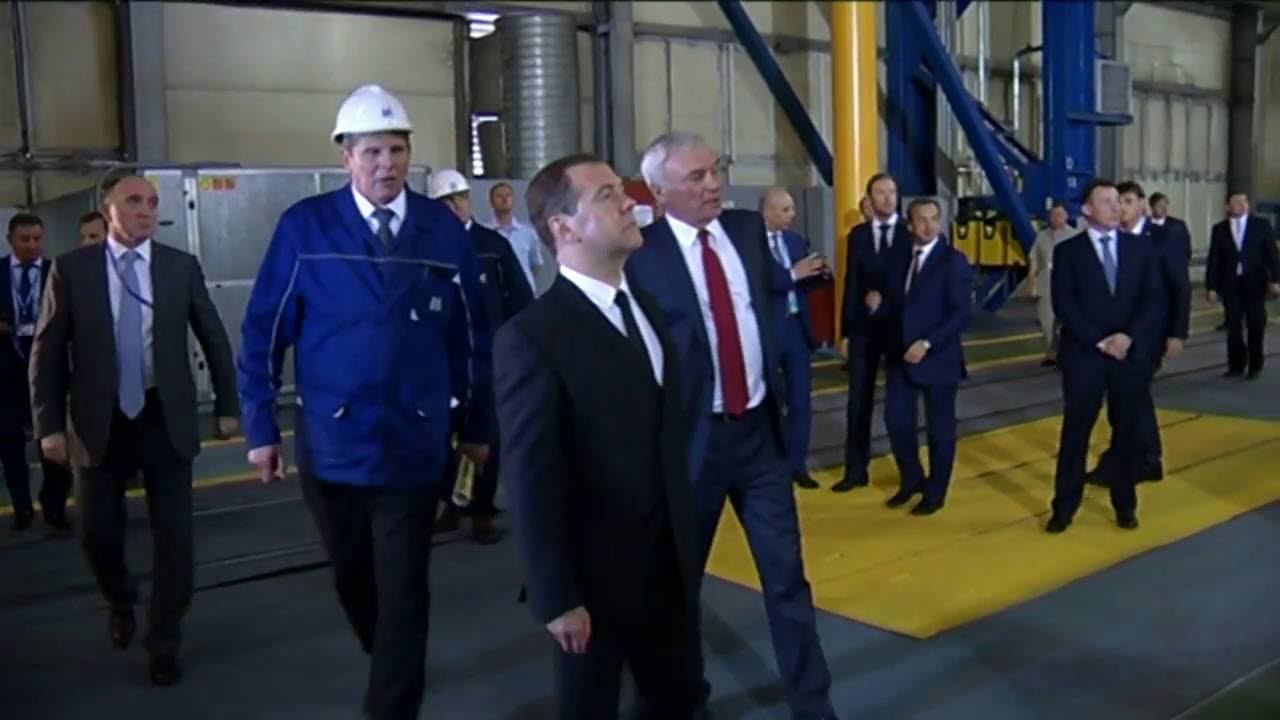 Дмитрий Медведев на ММК