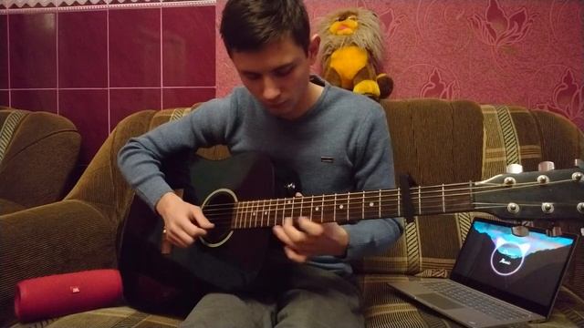 Небо голубое спрячь мои покои (на гитаре) смотреть онлайн