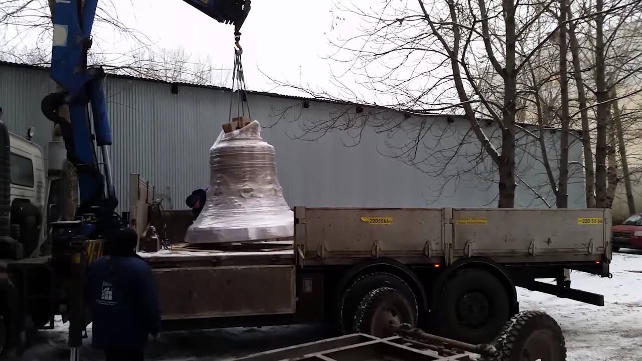 Отгрузка колоколов для Храма Св. прп. Серафима Саровского и Церкви Троицы Живоначальной смотреть онлайн