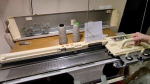 Вязальная машина Silver Reed sk 700N. Самая лучшая модель 5 класса. Тест. Slip, tuk
