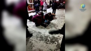 Открытый перелом на скользком тротуаре