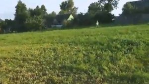 Я в деревне.Играем в игру Штандер.