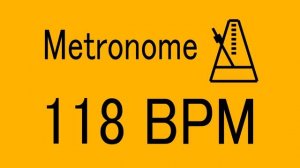 118 BPM METRONOME FOR TRAINING MUSICAL INSTRUMENT / 楽器練習用 メトロノーム / practice