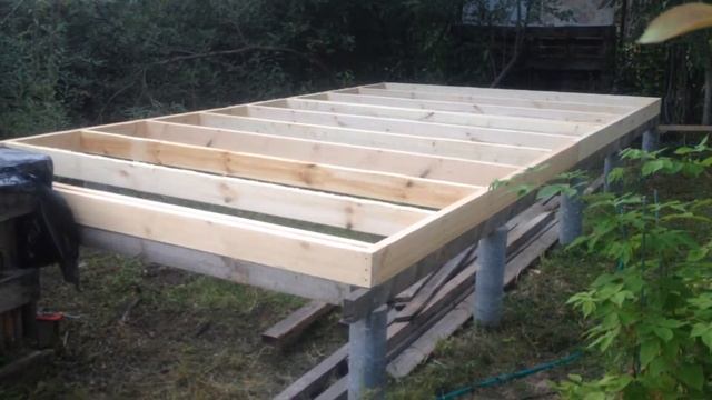 День 2. Нижняя обвязка и лаги пола смотреть онлайн