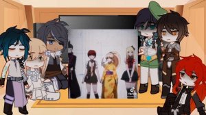 Genshin impact characters react to Aether past life as ??? RUS|ENG