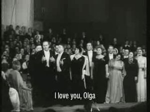 Козловский и Лемешев поздравляют О.Книппер-Чехову