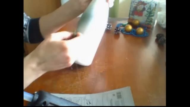 DIY. Новогодний декор бутылки. Мастер-класс. смотреть онлайн