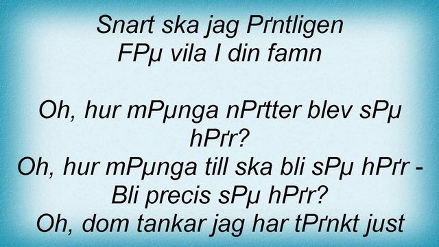 BjГ¶rn Afzelius - Ensam I Gryningen Lyrics