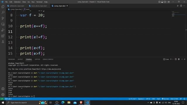 Chapter 2: Operators In Dart | Dart Tutorial For Beginners #5