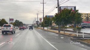 Seattle Business District - Aurora Ave 4K Street View on a rainy day - Episode 22